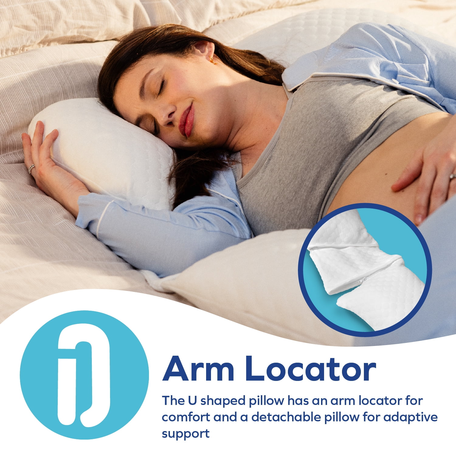 Dr. Talbot's Mom Pregnancy Pillow, U-Shaped Pillow for Pregnant Women