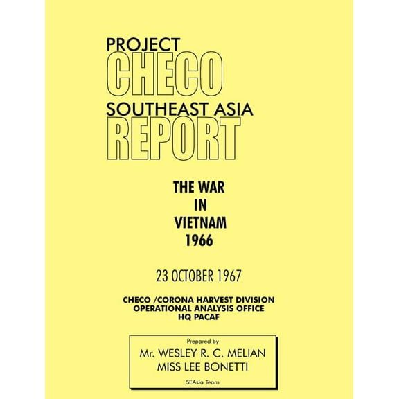 Project Checo Southeast Asia Study: The War in Vietnam 1966 (Paperback)