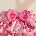 thumbnail image 7 of CAICJ98 Baby Girl Summer Clothes Short Sleeve Bodysuit Bloomer Shorts Ribbed Outfits Sets (Hot Pink,0-3 Months), 7 of 7