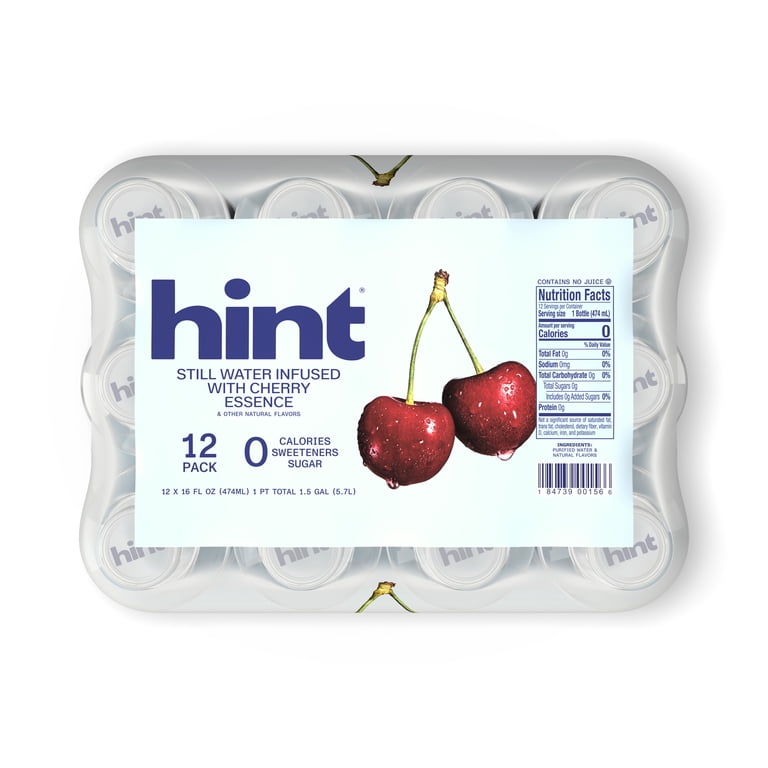 Hint Cherry Flavored Water, 16 fl oz, 12 Pack photo 8