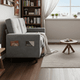 thumbnail image 4 of Loveseat Sofa - Comfortable Modern Design Couch for Small Spaces, Easy Assembly and Noise-Free, Light Grey, 4 of 5