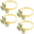 thumbnail image 4 of 4pcs Serviette Clasp Table Napkin Rings Irish Napkin Buttons Napkin Holder Napkin Ring Holder Party Serviette Ring Napkin Buckle, 4 of 8