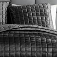 thumbnail image 3 of Riverbrook Home 3 Piece Quilt Set, Queen, Graphite, Lyndon, Polyfill, Adult, 3 of 8