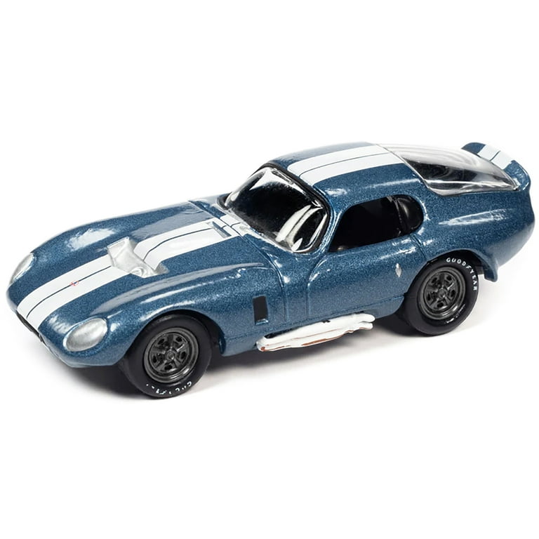 Johnny Lightning Blue 1965 Shelby Cobra 427 Diecast Car