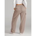 thumbnail image 3 of Womens Cargo Sweatpants Casual Baggy Fleece High Waisted Joggers Pants, 3 of 6