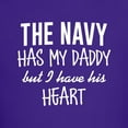 thumbnail image 3 of CafePress - Navy Daddy's Heart Kids Dark T Shirt - Dark T-Shirt Kids XS-XL, 3 of 4