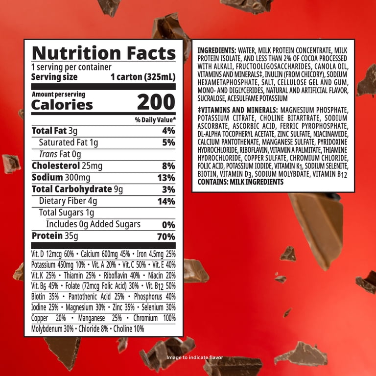 gladiator glp 1 chocolate nutrition facts Boost Advanced Chocolate Shakes (11 fl oz x 4 ct)