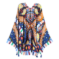 thumbnail image 4 of WeHello Women’s Twill Print Open Front Kimono Cardigan, One Size Loose Fit Summer Swimsuit Cover Up Lightweight Beach Casual Top, 4 of 13