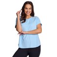 thumbnail image 4 of RBX Active Women's Plus Size Quick Dry Short Sleeve Workout Top with Mesh Panels, 4 of 5