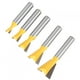 thumbnail image 5 of 5 Pcs Woodworking Dovetail Router Bit Dovetail End Milling Cutter Bit for Wood Process, 5 of 5