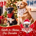 thumbnail image 2 of Bandanas navideñas para perros Abbylike, 50 unidades, rojas y blancas, 2 of 6