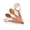 Desgin 002, variant on diollo Oval Shaped Stainless Steel Matt Finish Measuring Spoon - Set of 4