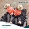 thumbnail image 5 of WONDERFOLD W4 Original Stroller Wagon (4 Seater) - Collapsible Wagon Stroller with Seats with 5-Point Harnesses, Easy Access Zipper Door, and Removable Sun Canopy, Gray, 5 of 5