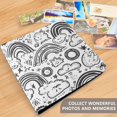 thumbnail image 4 of FORMRS 3 Ring Photo Album 4"x6" Self Adhesive Large Capacity PU Leather Cover, Rainbows, 4 of 8