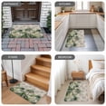 thumbnail image 5 of Summer Tropical Leaves Door Mat Indoor Outdoor, Green Palm Trees Botanical Non Slip Welcome Mat with Rubber Backing, Absorbent Fabric Front Door Mats Entryway Rug for Home Patio Entrance 20"x31.5", 5 of 8