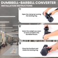 thumbnail image 3 of Hyperbell EZ Curl Bar - Adjustable Dumbbell to Curl Barbell Converter - Convert Dumbbells to Curl Barbell Set - Transform Your Workouts with the Hyperbell EZ Curl Bar, 3 of 5