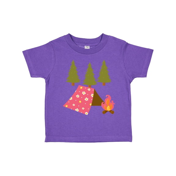Inktastic Summer Camp Girls Camping Girls Toddler T-Shirt