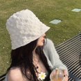 thumbnail image 2 of CoCopeaunts Fashion Pleated Bubble Bucket Hat for Women Sun Hat Breathable All-match Show Face Small Fisherman Hats, 2 of 6