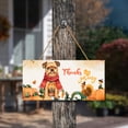 thumbnail image 3 of Happy Thanksgiving Brussels Griffon with Turkey Pumpkins Autumn Vibes Landscape Wood Sign Griff Dog Lover Hanging Wall Home Decor - 12018, 3 of 5