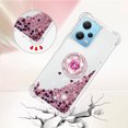 thumbnail image 3 of Funda para Xiaomi Redmi Note 12 4G con Brillo Líquido Flotante, Purpurina, Parachoques y Anillo Giratorio Soporte, 3 of 5