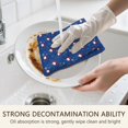 thumbnail image 5 of 2 Pcs Funny Kitchen Towels,Blue Christmas Santa and Snowflake Pattern Microfiber Dish Towels,Kitchen Tea Towels,Kitchen Towel Set (18" X 26"), 5 of 7