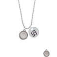 thumbnail image 2 of Delight Jewelry Stainless Steel Disc Nevertheless She Persisted Silvertone Script Initial Disc - B - Charm Necklace, 20"+3", 2 of 4