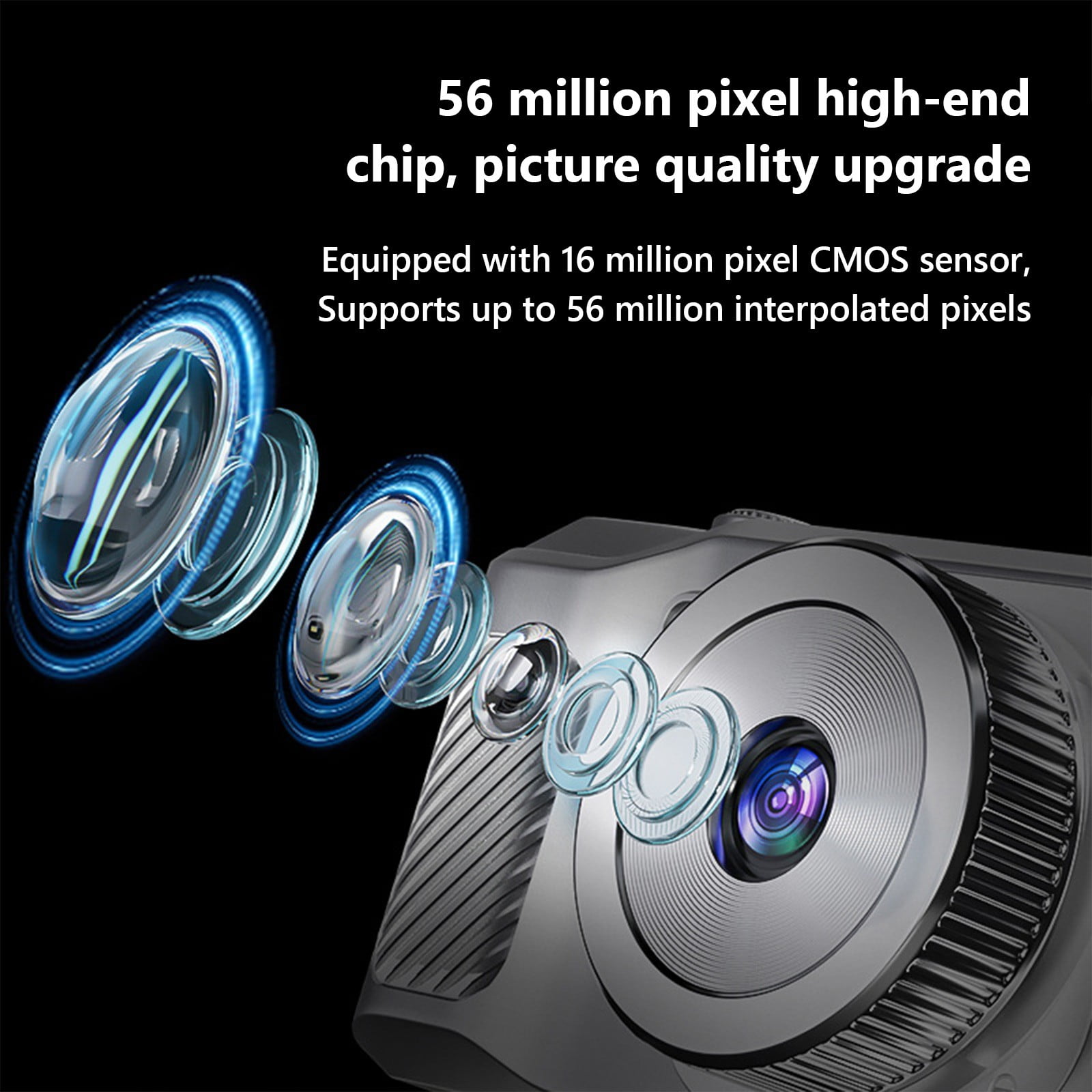 4K HD Digital Camera, 8MP CMOS Sensor, 8x Optical Zoom, 2.8" LCD Screen, Compact Portable Video Camcorder for Students, Travel, Daily Life, OTG Transfer, USB 2.0, Macro Mode, 10.5x6.5x4.5"