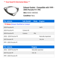 thumbnail image 2 of Exhaust Gasket - Compatible with 1999 - 2005 Porsche 911 996 2000 2001 2002 2003 2004, 2 of 2