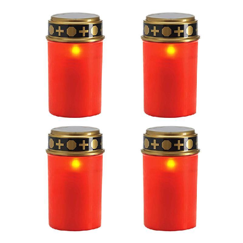 Sardfxul Grave Candle Cemetery Grave Candle Light with Lighting LED