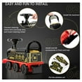 thumbnail image 2 of JOYLDIAS 6V Electric Ride on Train for Kids with Curved Tracks, Songs, Stories, Lights, Horns, Storage and Foot Pedals, Black, 2 of 9
