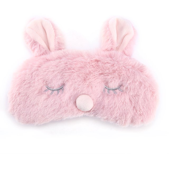 Venda para los ojos, 5 colores Máscara para dormir animal lindo Funda felpa animal dibujos animados Máscara para dormir para el día de San Valentín Día madre Navidad Ciervo Nav Saludable Crtynell NO