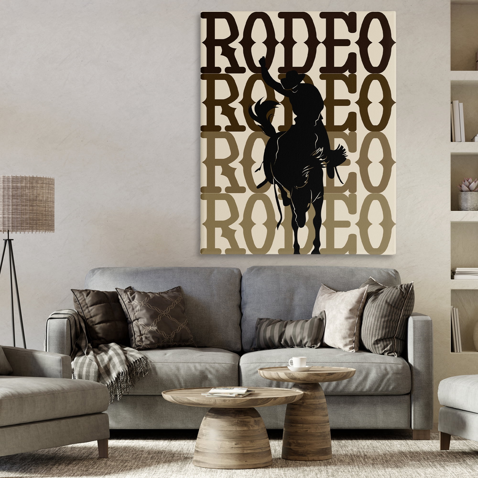 Stupell Industries Rodeo Gradient Cowboy Canvas Wall Art, design by CAD Designs