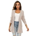 thumbnail image 4 of VERABENDI Women's Casual Cardigan Fall Sweaters Chunky Cable Open Front with Pockets Knit Jackets,S-2XL, 4 of 7
