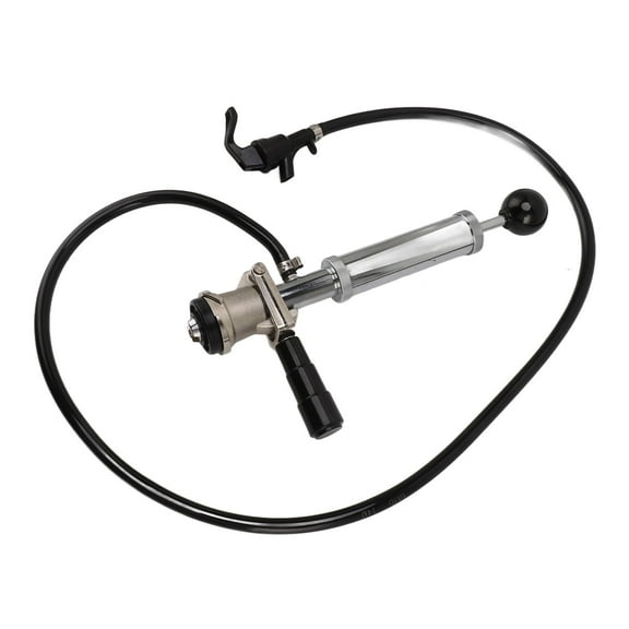 Beer Party Pump Beer Keg Pump 4in D System Chrome Iron Easy Operation Tight Sealing Keg Tap With Faucet Hose For Party Picnic Events