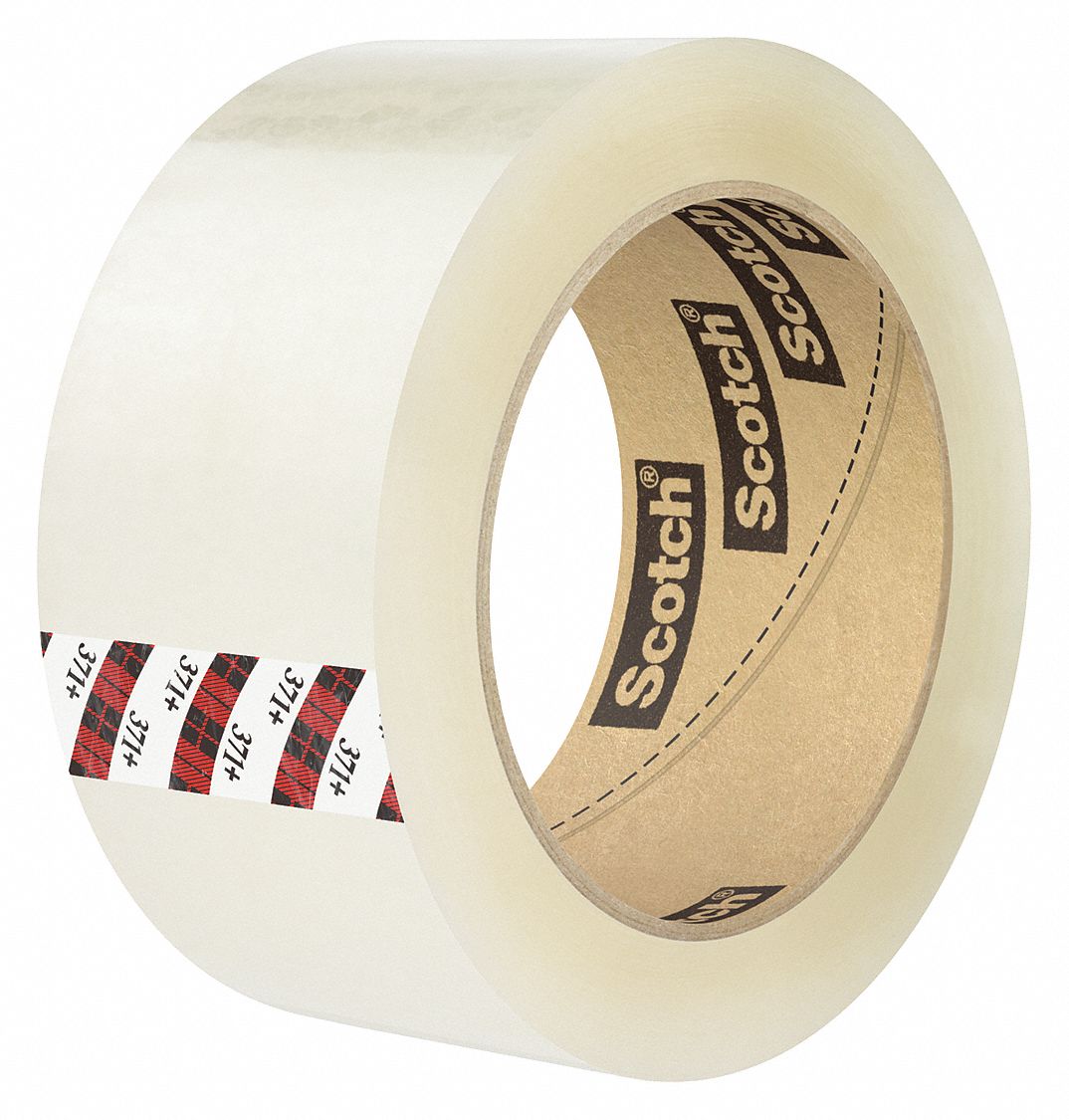 3m Carton Sealing Tape,48mm W,Clear,PK6 371+