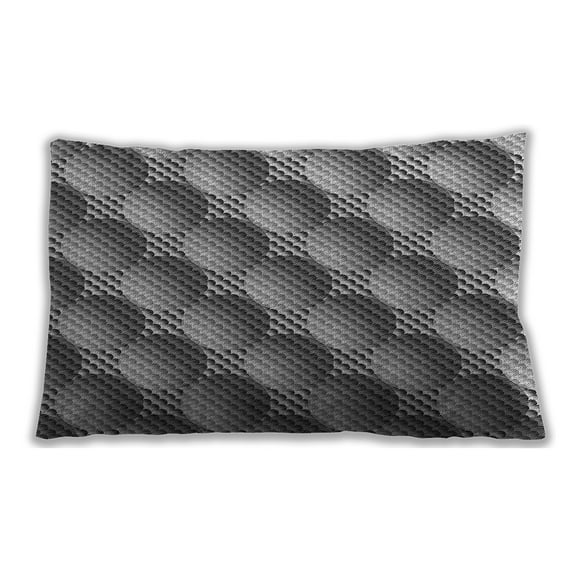 Ahgly Company Outdoor Rectangular Contemporary Lumbar Throw Pillow, 13 inch by 19 inch