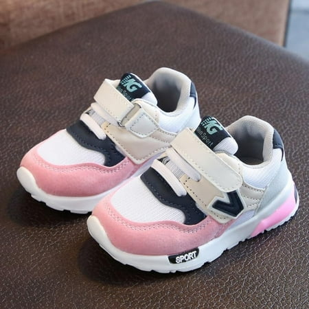 

Promotion! Kids Boy Girl Hook-Loop Casual Shoes Toddler Anti slip Soft Shoes Sneakers
