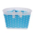 thumbnail image 3 of Bicycle Basket Children Bike Plastic Knitted Bow Knot Front Handmade Bag, 3 of 4