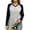 Navy Tops, variant on Qgtaibl Fall Long Sleeve Tops for Women V Neck Raglan Sleeve Baseball Shirts Color Block Loose Fit Curved Hem Tunics Navy S