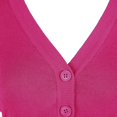 thumbnail image 4 of Urban CoCo Women's Cropped Cardigan V-Neck Button Down Knitted Sweater 3/4 Sleeve, 4 of 8