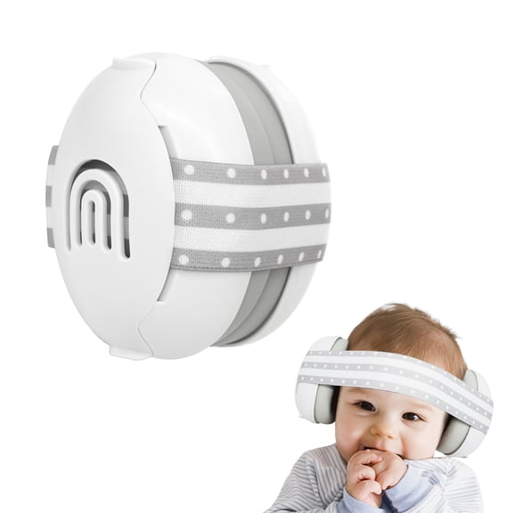 Baby Ear Muffs Noise Cancelling Headphones, 25dB Hearing Protection for Infant Newborn Toddler 0-36 Months, Adjustable Sound Proof Earmuffs for Travel Airplane Sleep, Baby Essentials