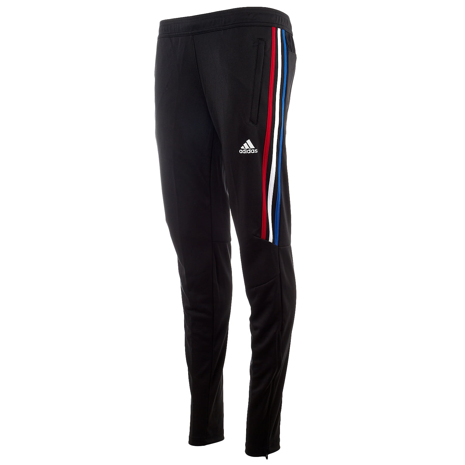red and blue adidas pants