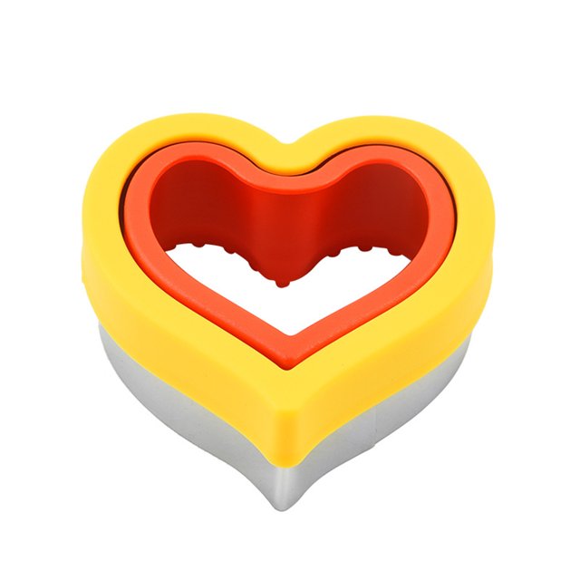 Molde de grabado en relieve para galletas para niños y adultos, molde de panadería para el hogar, herramienta para hornear de acero inoxidable Herramientas y accesorios para hornear Corazón Billuyoard HA080486-01