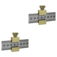 thumbnail image 4 of Riwesomey Regla de línea Bloque de límite de latón Arquitecto Reglas de dibujo Ingenieros Localizadores Suministros de parada con regla 2piezas, 4 of 6