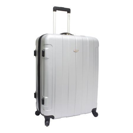 Traveler's Choice Rome 29'' Hard Shell Lightweight Spinner, Silver/Grey
