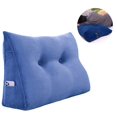 thumbnail image 2 of Almohada en forma de cuña para la cama, diseñada con tela de terciopelo de primera calidad para máxima comodidad y estilo en su acogedor oasis junto a la cama, 2 of 7
