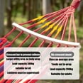 thumbnail image 2 of Camping Swing Hammock Portable Stripe Hanging Hammock for Outdoor Navy for 2 Person,78"*39", 2 of 12