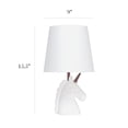 thumbnail image 4 of Simple Designs Sparkling White Unicorn Table Lamp, 4 of 9