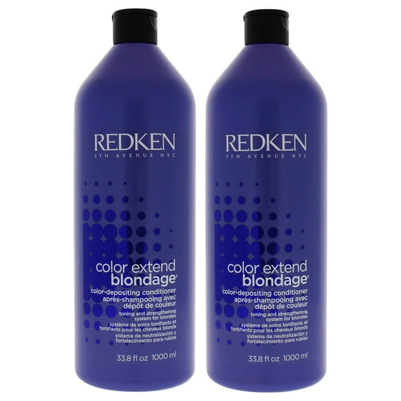 Acondicionador con depósito de color Color Extend Blondage de Redken para unisex - Acondicionador de 33,8 oz - Paquete de 2