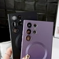 thumbnail image 4 of Magnetic Magsafe Plating Case Compatible With Galaxy S23 Ultra, Soft Tpu Shockproof Cover With Lens Protection, 4 of 5
